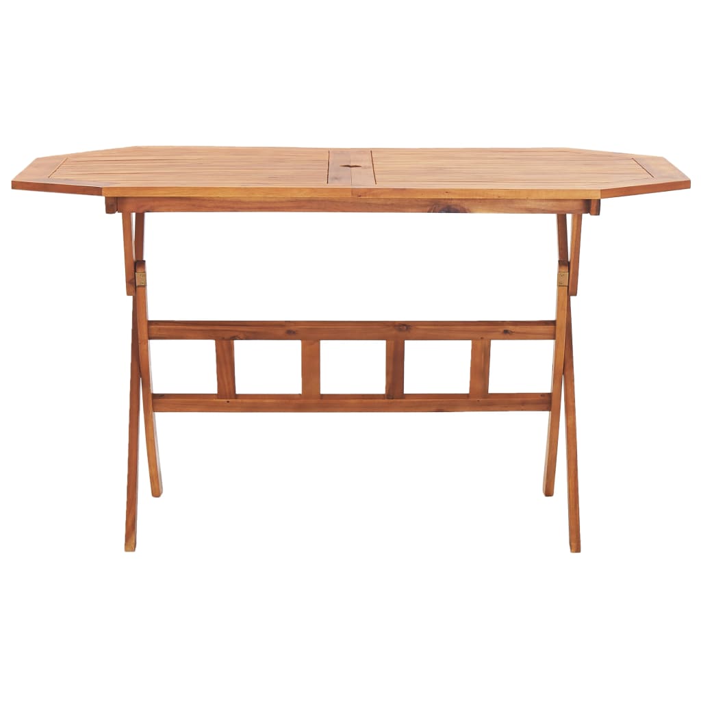 Klappbarer Gartentisch 135 x 85 x 75 cm Massivholz Akazie